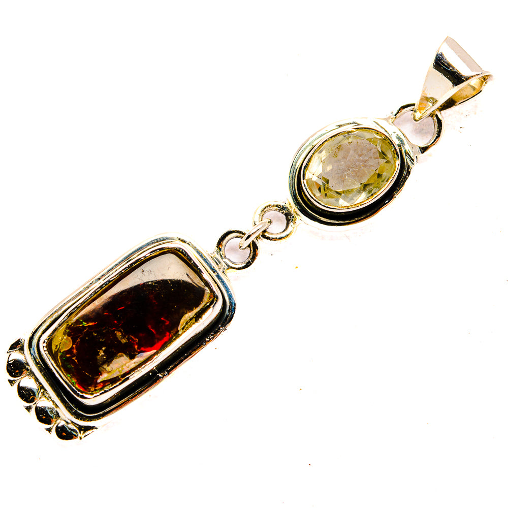 Ammolite Pendants handcrafted by Ana Silver Co - PD31413 - Photo 2