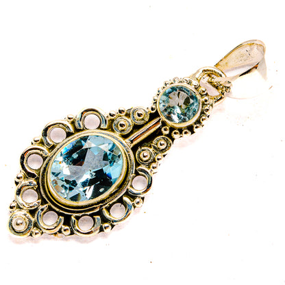Blue Topaz Pendants handcrafted by Ana Silver Co - PD31415 - Photo 2