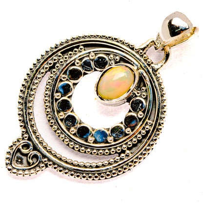 Ethiopian Opal Pendants handcrafted by Ana Silver Co - PD31417 - Photo 2