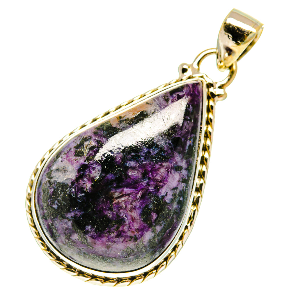 Charoite Pendants handcrafted by Ana Silver Co - PD3142