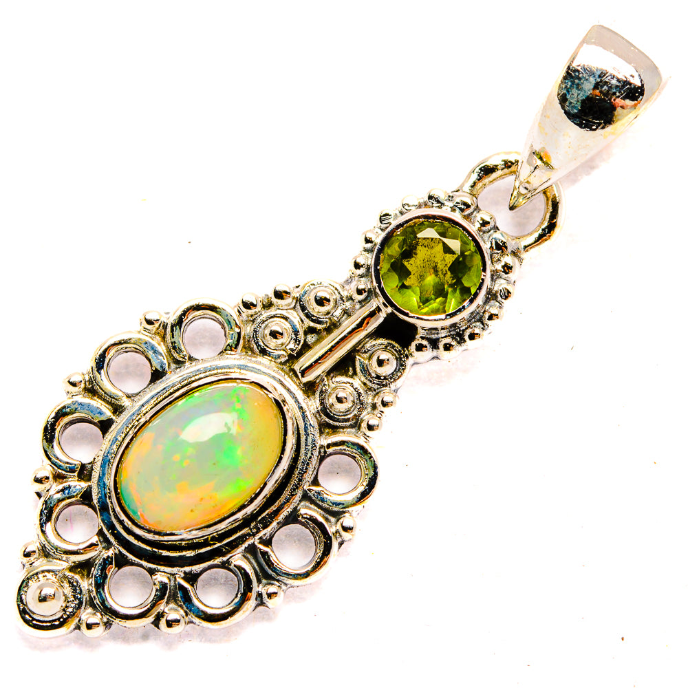Ethiopian Opal Pendants handcrafted by Ana Silver Co - PD31429 - Photo 2