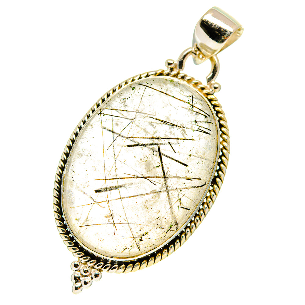 Tourmalinated Quartz Pendants handcrafted by Ana Silver Co - PD3143