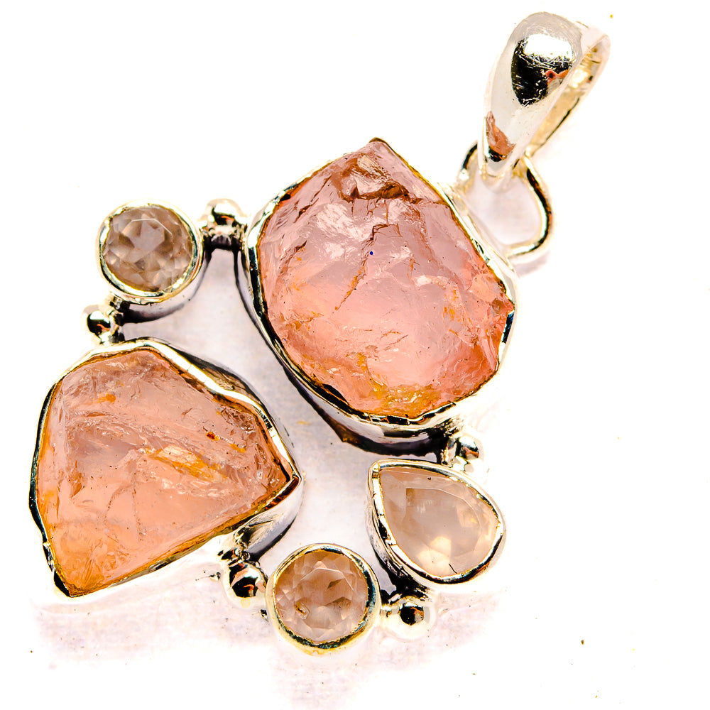 Rose Quartz Pendants handcrafted by Ana Silver Co - PD31433 - Photo 2