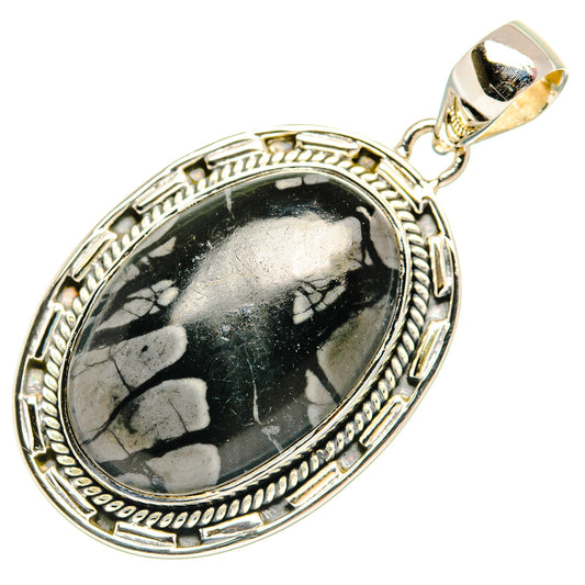 Picasso Jasper Pendants handcrafted by Ana Silver Co - PD31439 - Photo 2