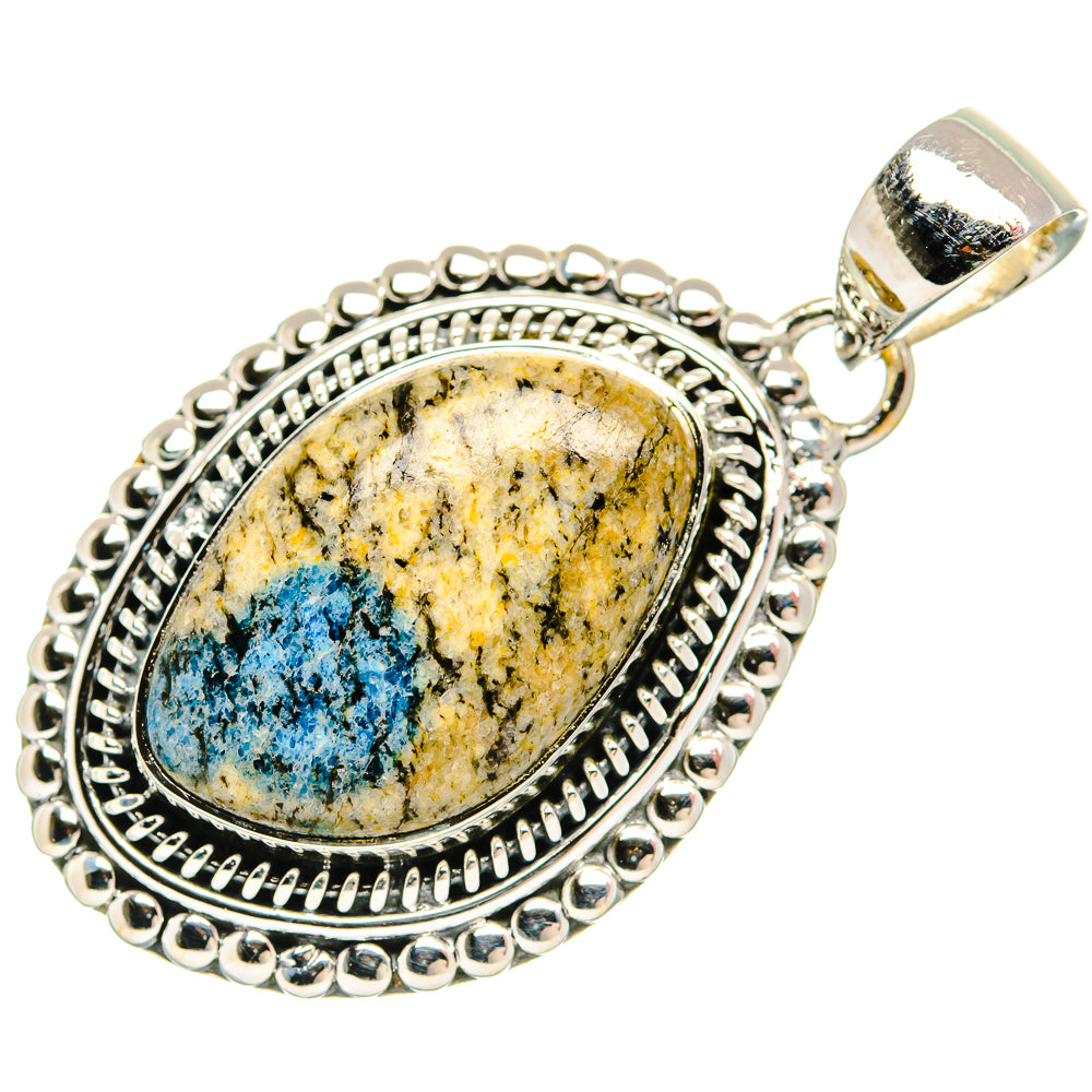 K2 Blue Azurite Pendants handcrafted by Ana Silver Co - PD31449 - Photo 2
