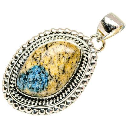 K2 Blue Azurite Pendants handcrafted by Ana Silver Co - PD31449 - Photo 2