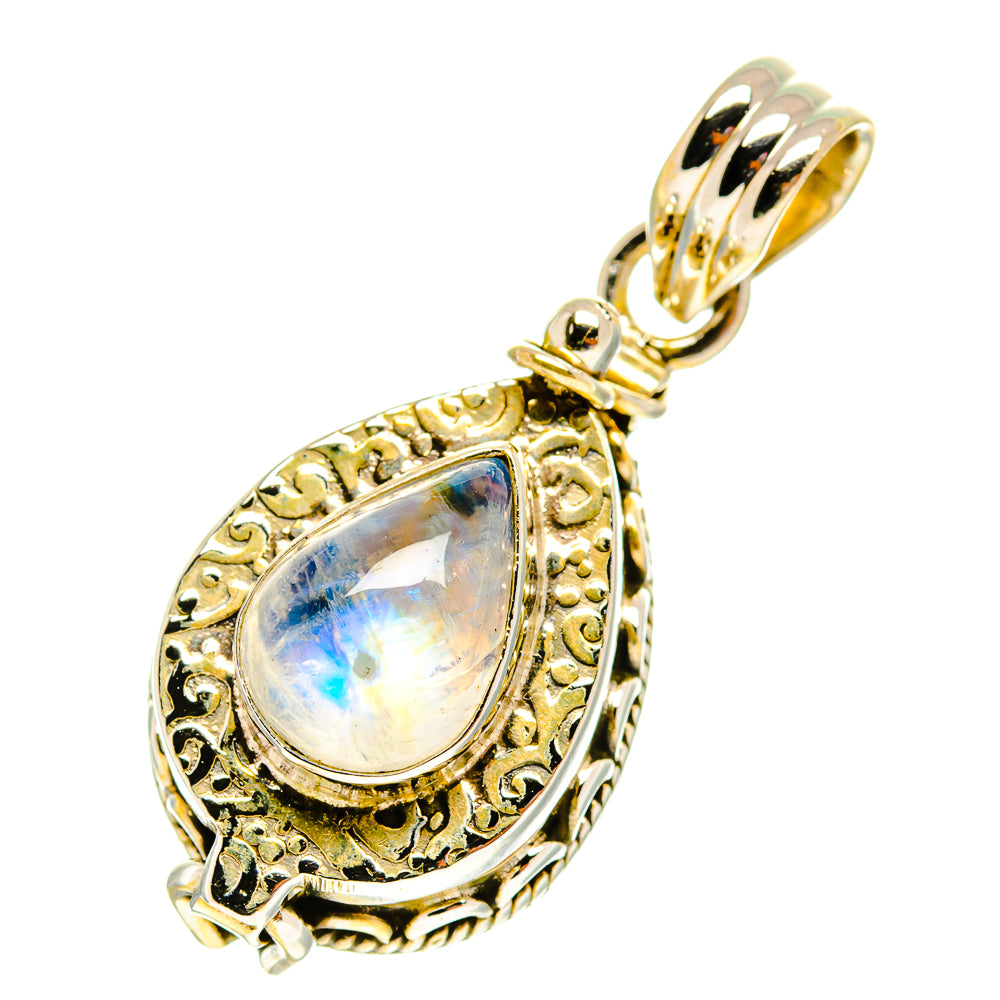 Rainbow Moonstone Pendants handcrafted by Ana Silver Co - PD3145