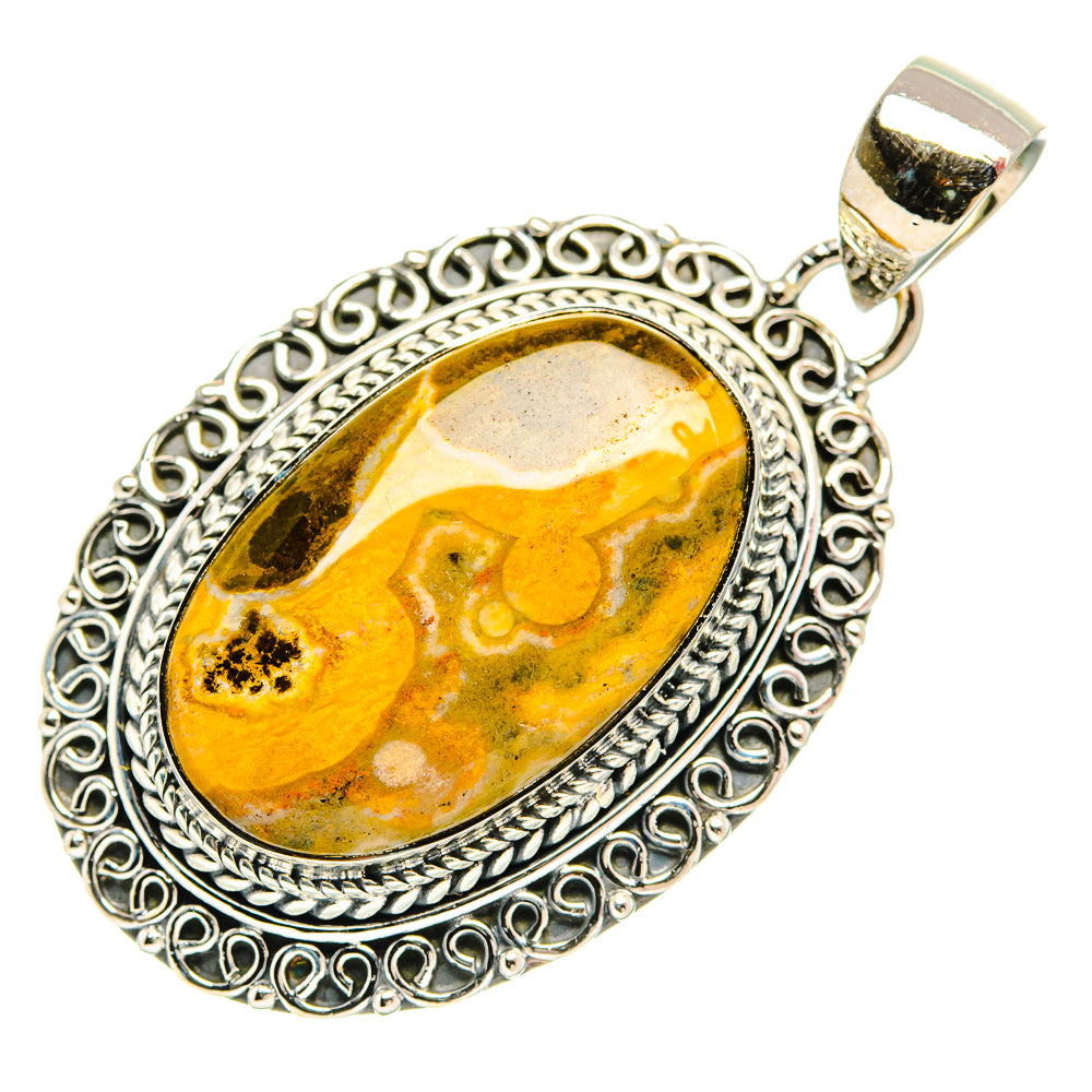 Ocean Jasper Pendants handcrafted by Ana Silver Co - PD31464 - Photo 2