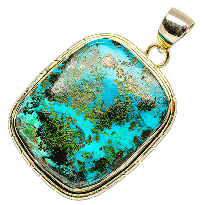 Chrysocolla Pendants handcrafted by Ana Silver Co - PD31479 - Photo 2