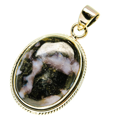 Gabbro Stone Pendants handcrafted by Ana Silver Co - PD3147