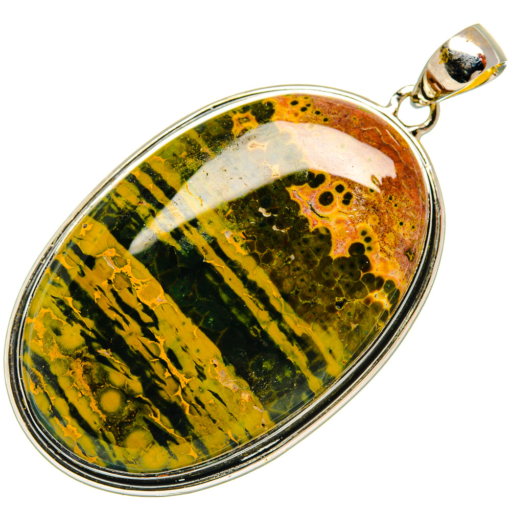 Ocean Jasper Pendants handcrafted by Ana Silver Co - PD31482 - Photo 2