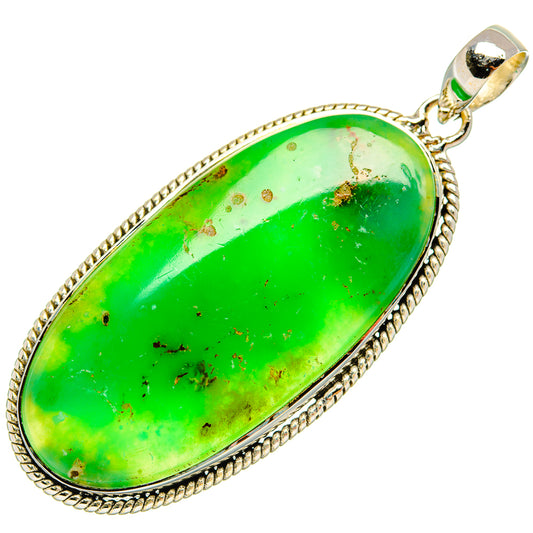 Chrysoprase Pendants handcrafted by Ana Silver Co - PD31484 - Photo 2