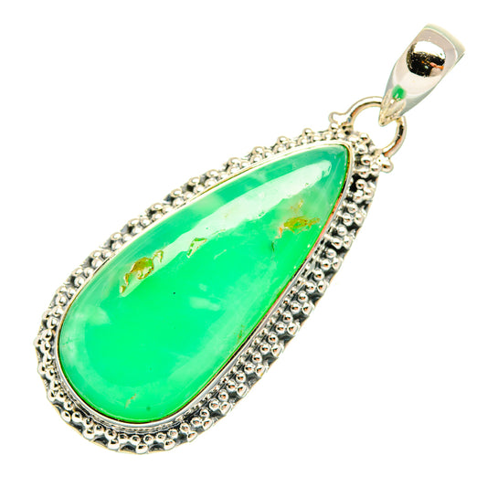 Chrysoprase Pendants handcrafted by Ana Silver Co - PD31535 - Photo 2