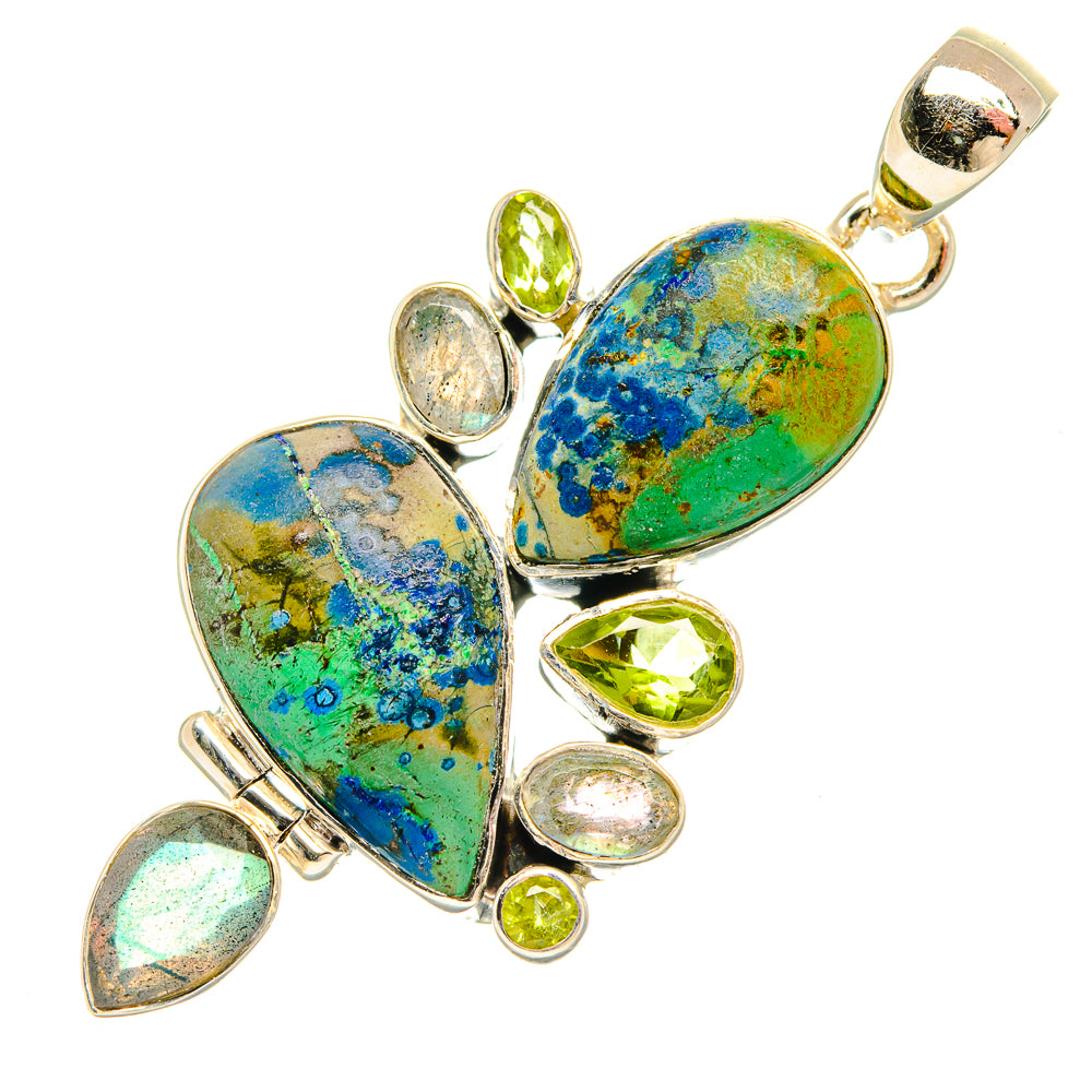 Mexican Fire Opal Pendants handcrafted by Ana Silver Co - PD31544 - Photo 2