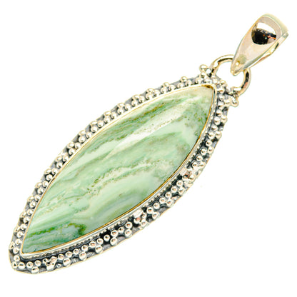 Ruby Fuchsite Pendants handcrafted by Ana Silver Co - PD31549 - Photo 2