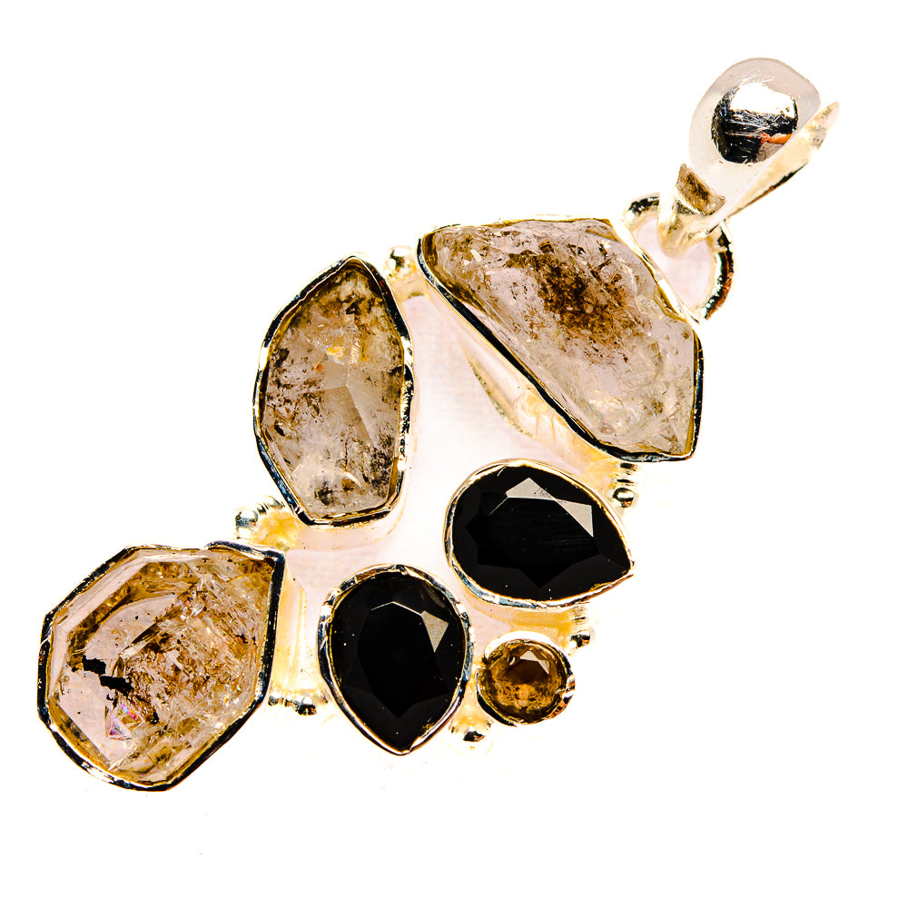 Pyrite Agate Pendants handcrafted by Ana Silver Co - PD31577 - Photo 2