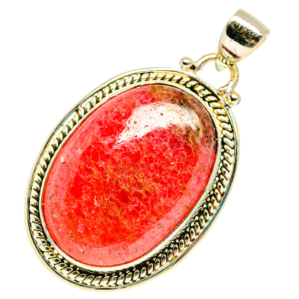 Rhodonite Pendants handcrafted by Ana Silver Co - PD3160