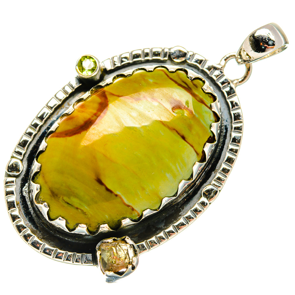 Pyrite Agate Pendants handcrafted by Ana Silver Co - PD31629 - Photo 2