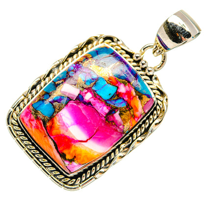 Ethiopian Opal Pendants handcrafted by Ana Silver Co - PD31637 - Photo 2