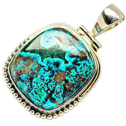 Malachite Pendants handcrafted by Ana Silver Co - PD31638 - Photo 2