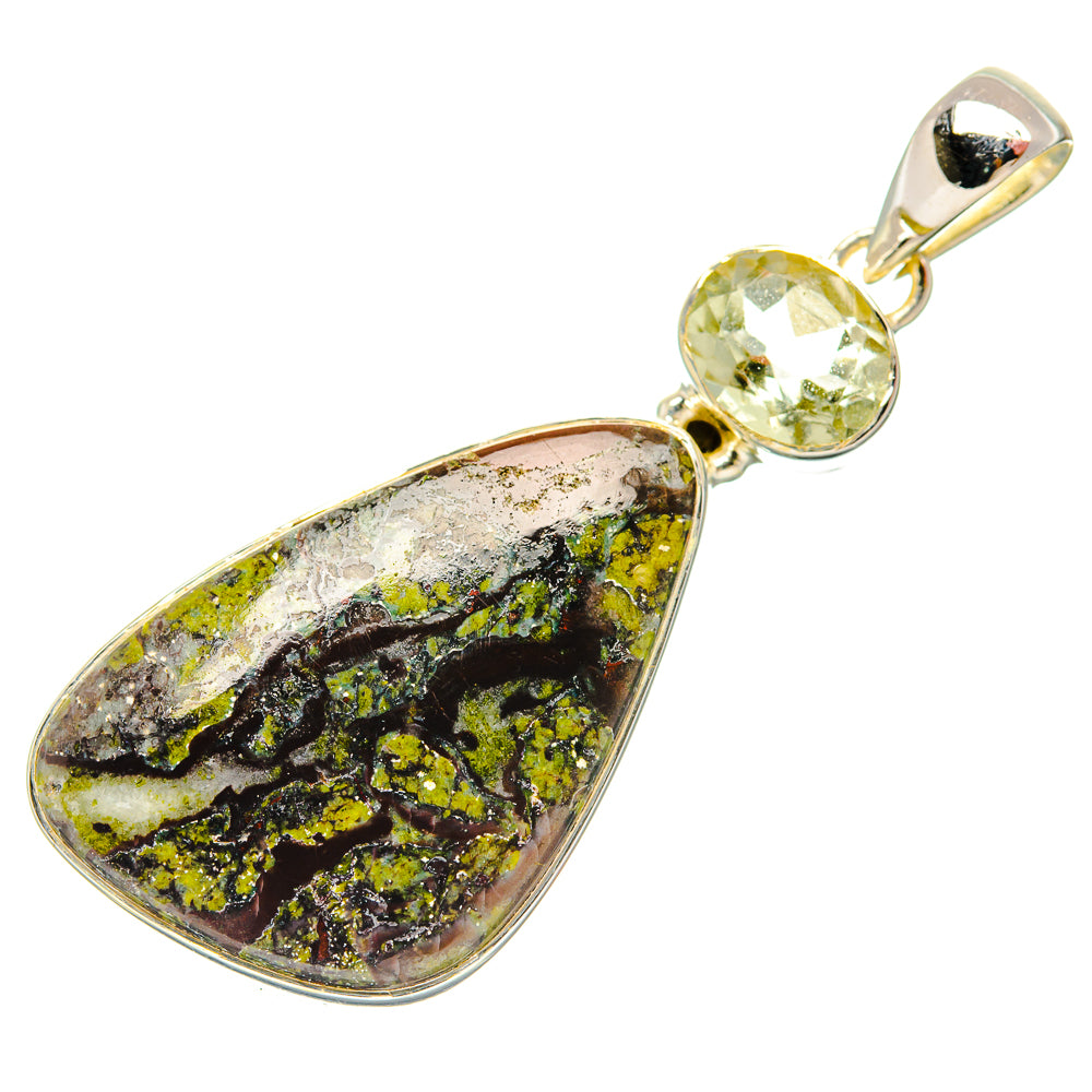 Chrysocolla Pendants handcrafted by Ana Silver Co - PD31678 - Photo 2