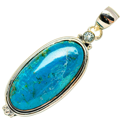 Kingman Pink Dahlia Turquoise Pendants handcrafted by Ana Silver Co - PD31689 - Photo 2