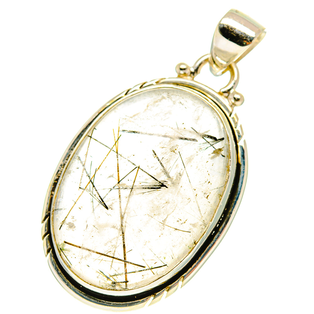 Tourmalinated Quartz Pendants handcrafted by Ana Silver Co - PD3176