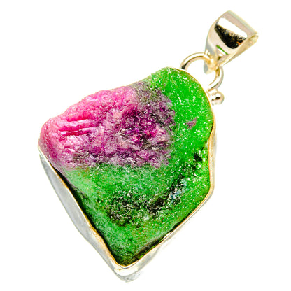 Ruby Zoisite Pendants handcrafted by Ana Silver Co - PD3177