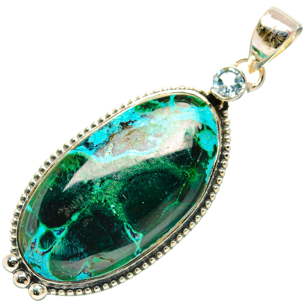 Ruby Fuchsite Pendants handcrafted by Ana Silver Co - PD31777 - Photo 2