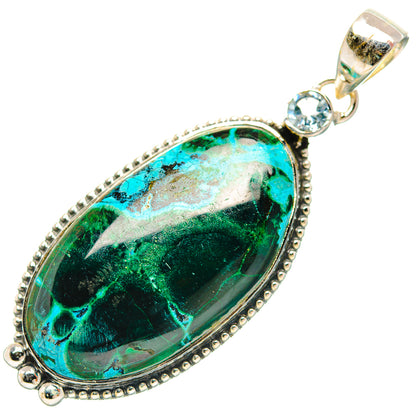 Ruby Fuchsite Pendants handcrafted by Ana Silver Co - PD31777 - Photo 2