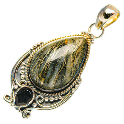 Botswana Agate Pendants handcrafted by Ana Silver Co - PD31806 - Photo 2