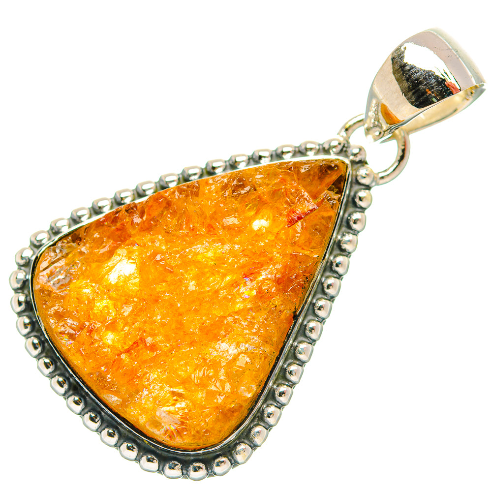 Malachite In Chrysocolla Pendants handcrafted by Ana Silver Co - PD31831 - Photo 2