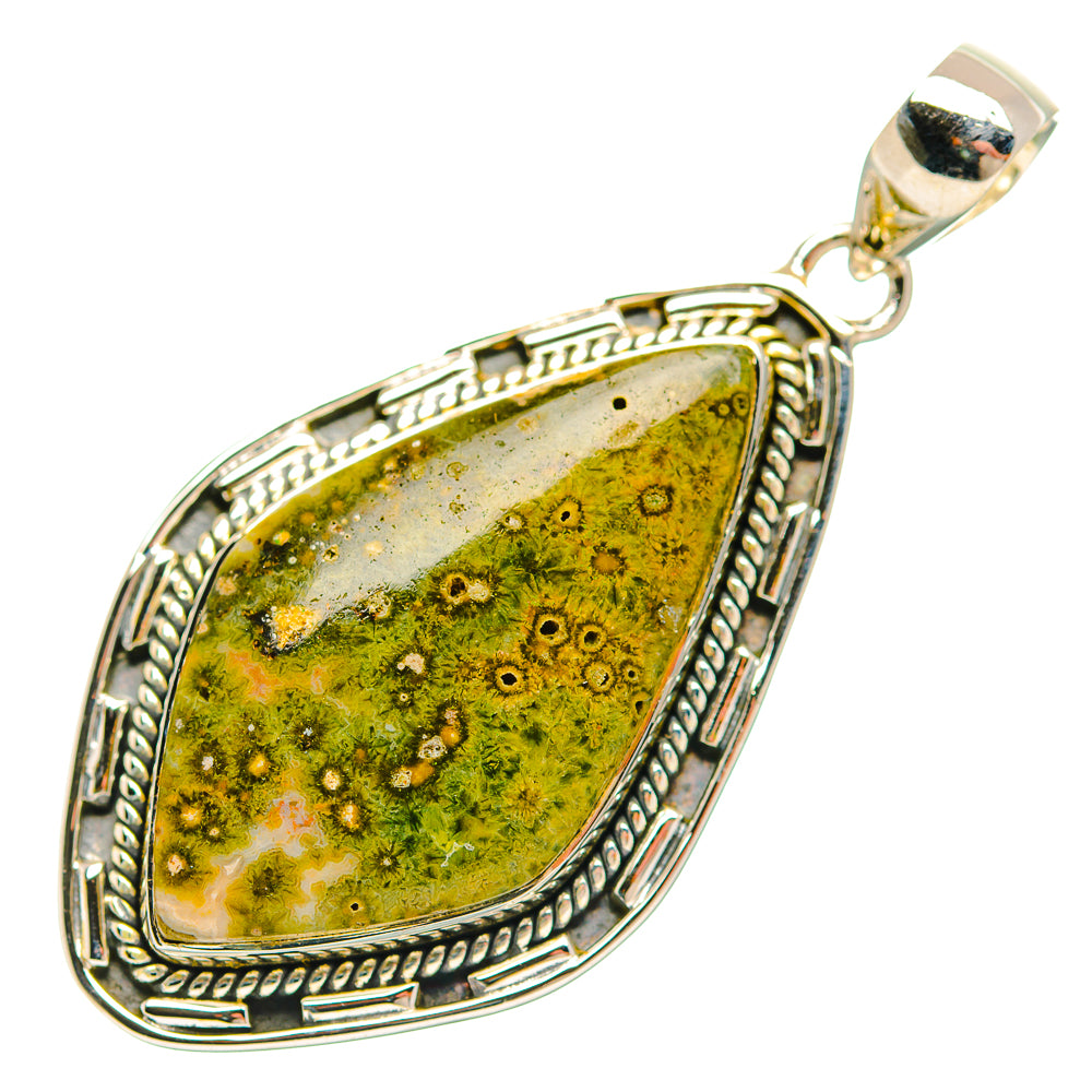Azurite In Malachite Pendants handcrafted by Ana Silver Co - PD31835 - Photo 2