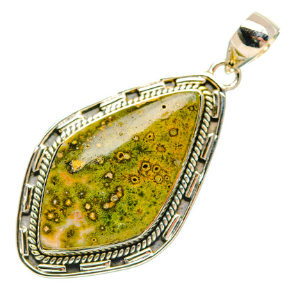Azurite In Malachite Pendants handcrafted by Ana Silver Co - PD31835 - Photo 2