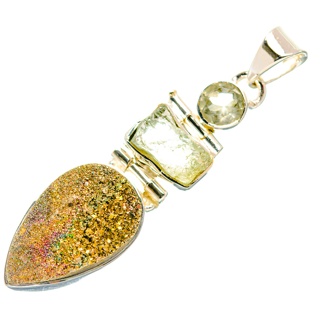 Seraphinite Pendants handcrafted by Ana Silver Co - PD31843 - Photo 2