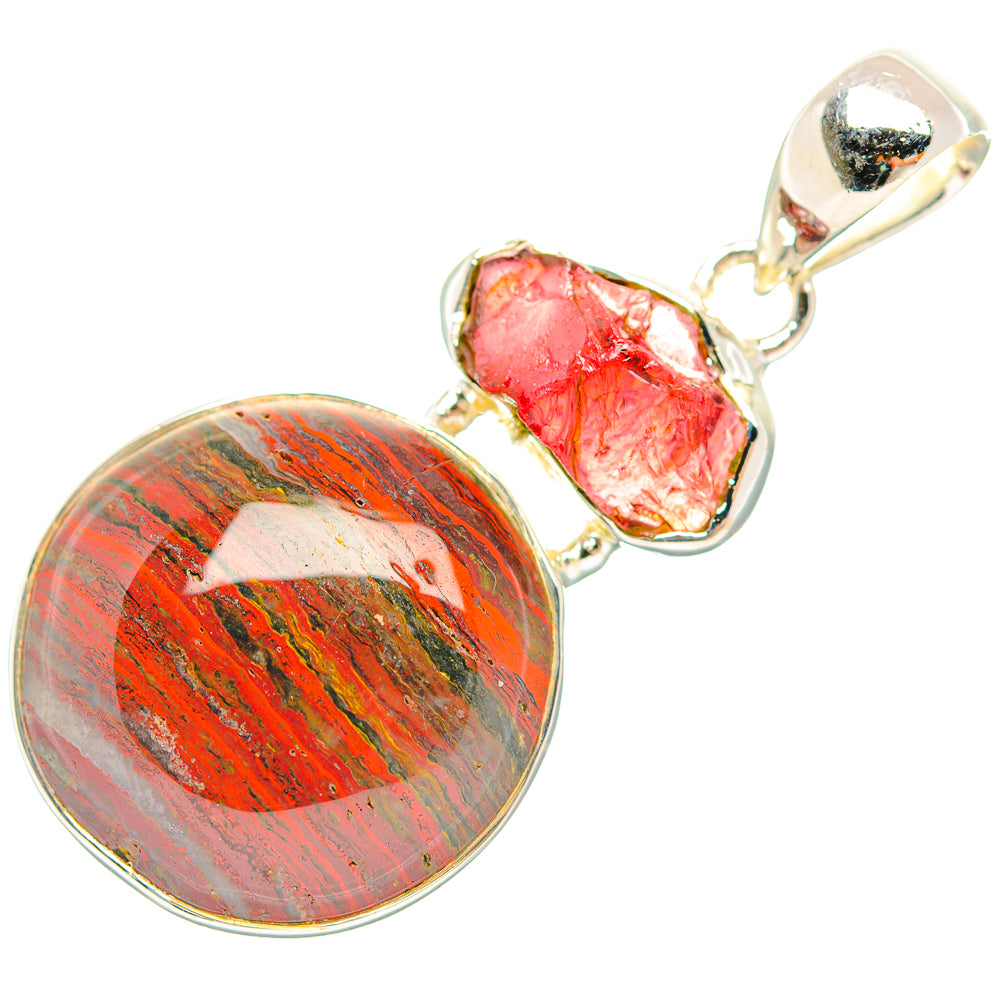 Red Jasper Pendants handcrafted by Ana Silver Co - PD31848 - Photo 2