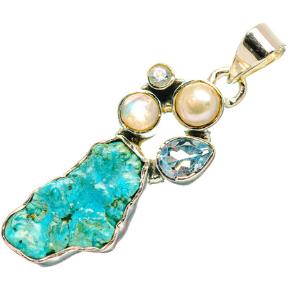 Chrysocolla Pendants handcrafted by Ana Silver Co - PD31857 - Photo 2