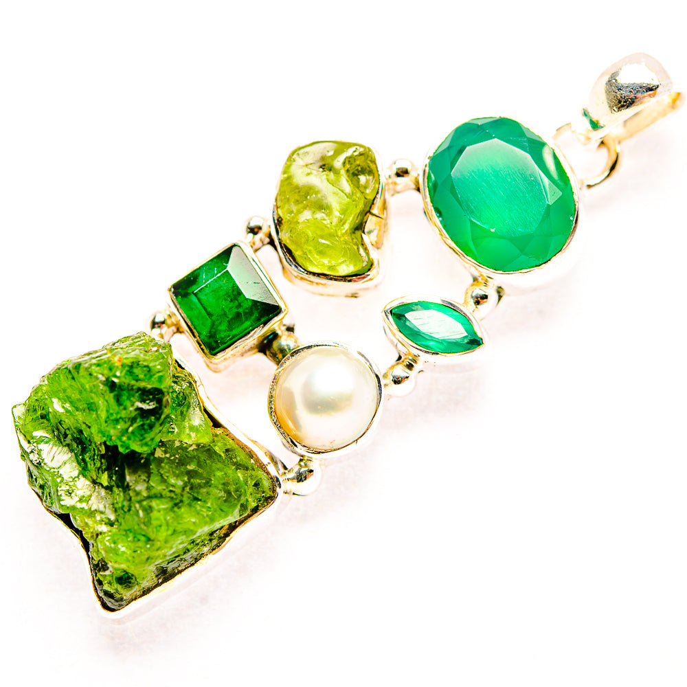 Chrome Diopside Pendants handcrafted by Ana Silver Co - PD31866 - Photo 2