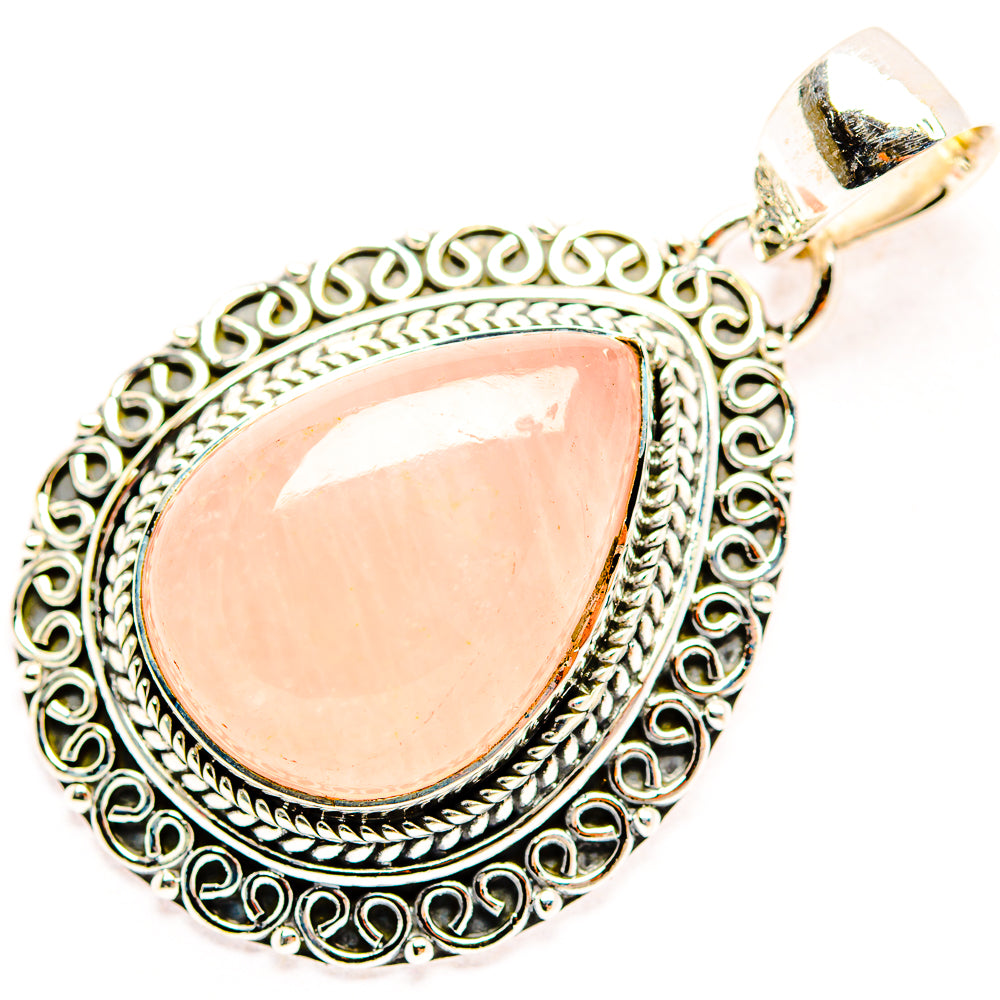 Rose Quartz Pendants handcrafted by Ana Silver Co - PD31881 - Photo 2