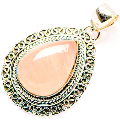 Rose Quartz Pendants handcrafted by Ana Silver Co - PD31881 - Photo 2