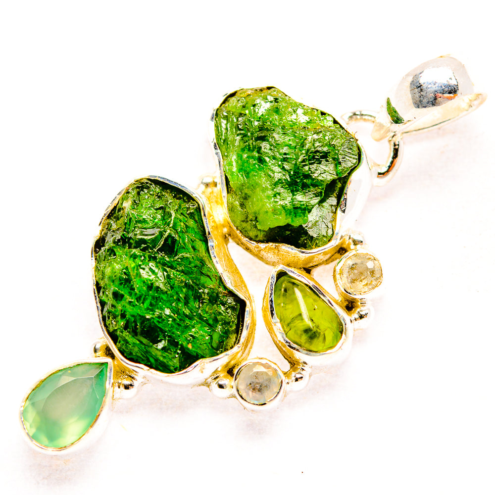 Chrome Diopside Pendants handcrafted by Ana Silver Co - PD31892 - Photo 2