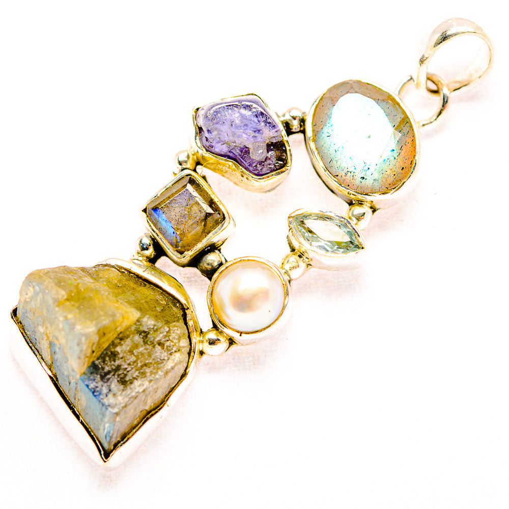 Labradorite Pendants handcrafted by Ana Silver Co - PD31899 - Photo 2