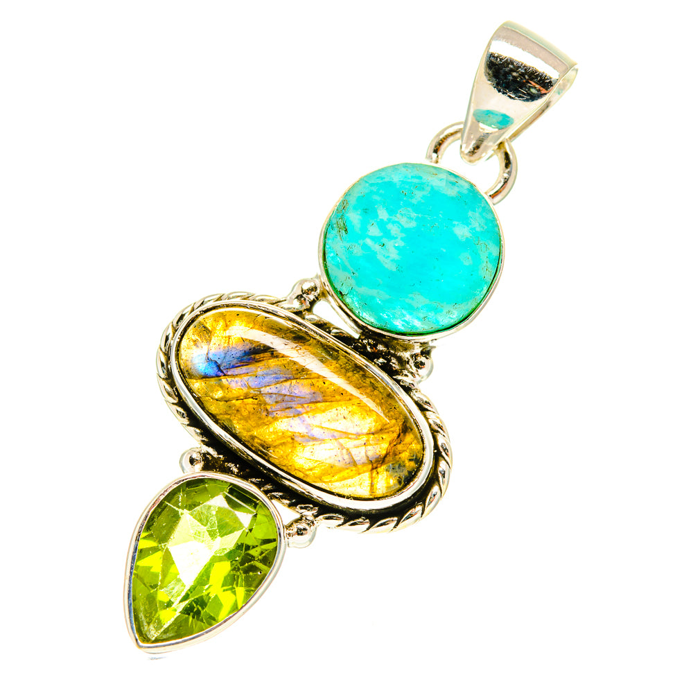 Labradorite Pendants handcrafted by Ana Silver Co - PD3190