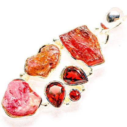 Pink Tourmaline Pendants handcrafted by Ana Silver Co - PD31905 - Photo 2