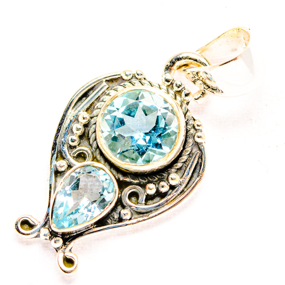 Blue Topaz Pendants handcrafted by Ana Silver Co - PD31912 - Photo 2