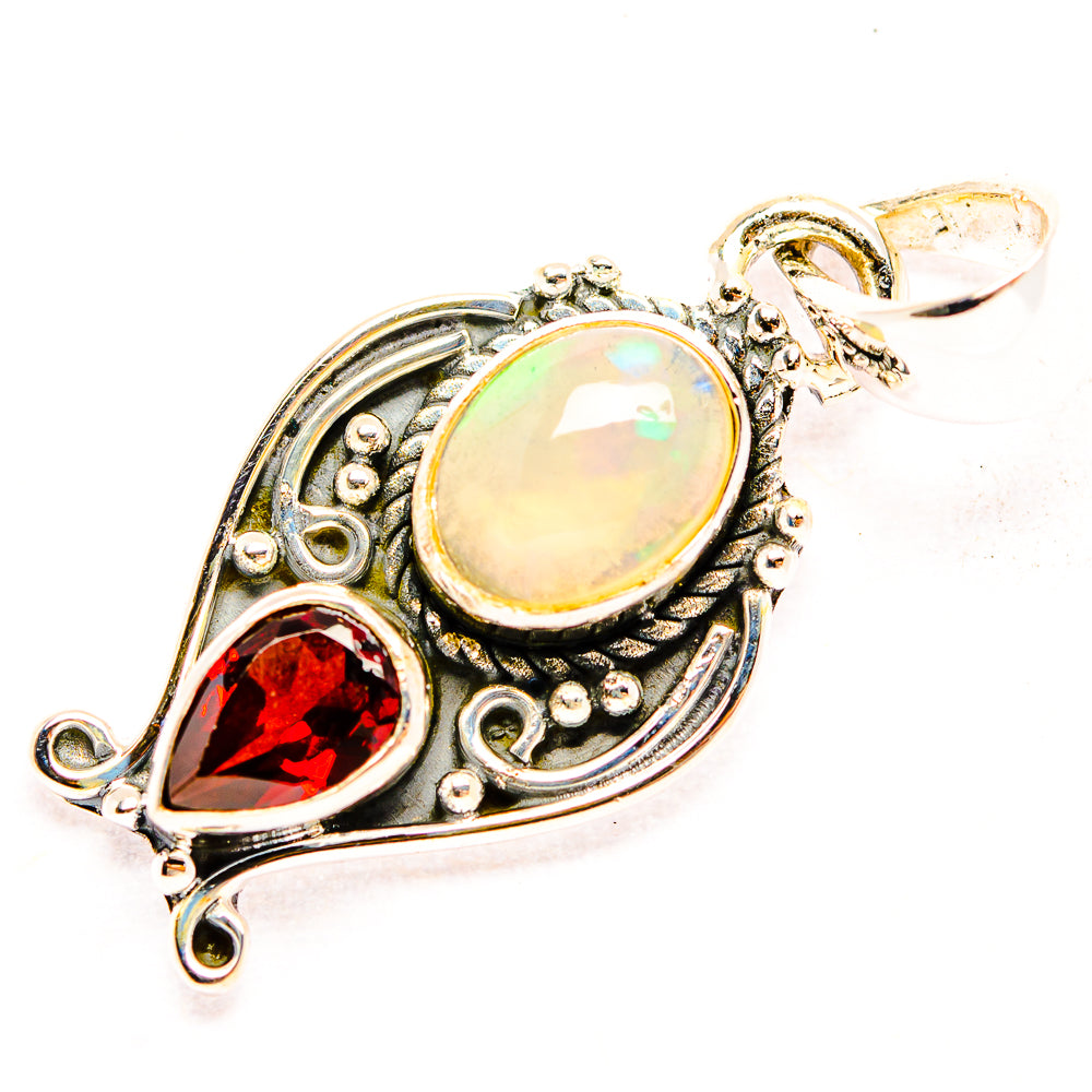 Ethiopian Opal Pendants handcrafted by Ana Silver Co - PD31916 - Photo 2