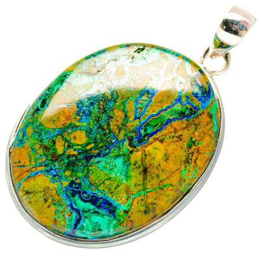 Chrysocolla Pendants handcrafted by Ana Silver Co - PD31942 - Photo 2