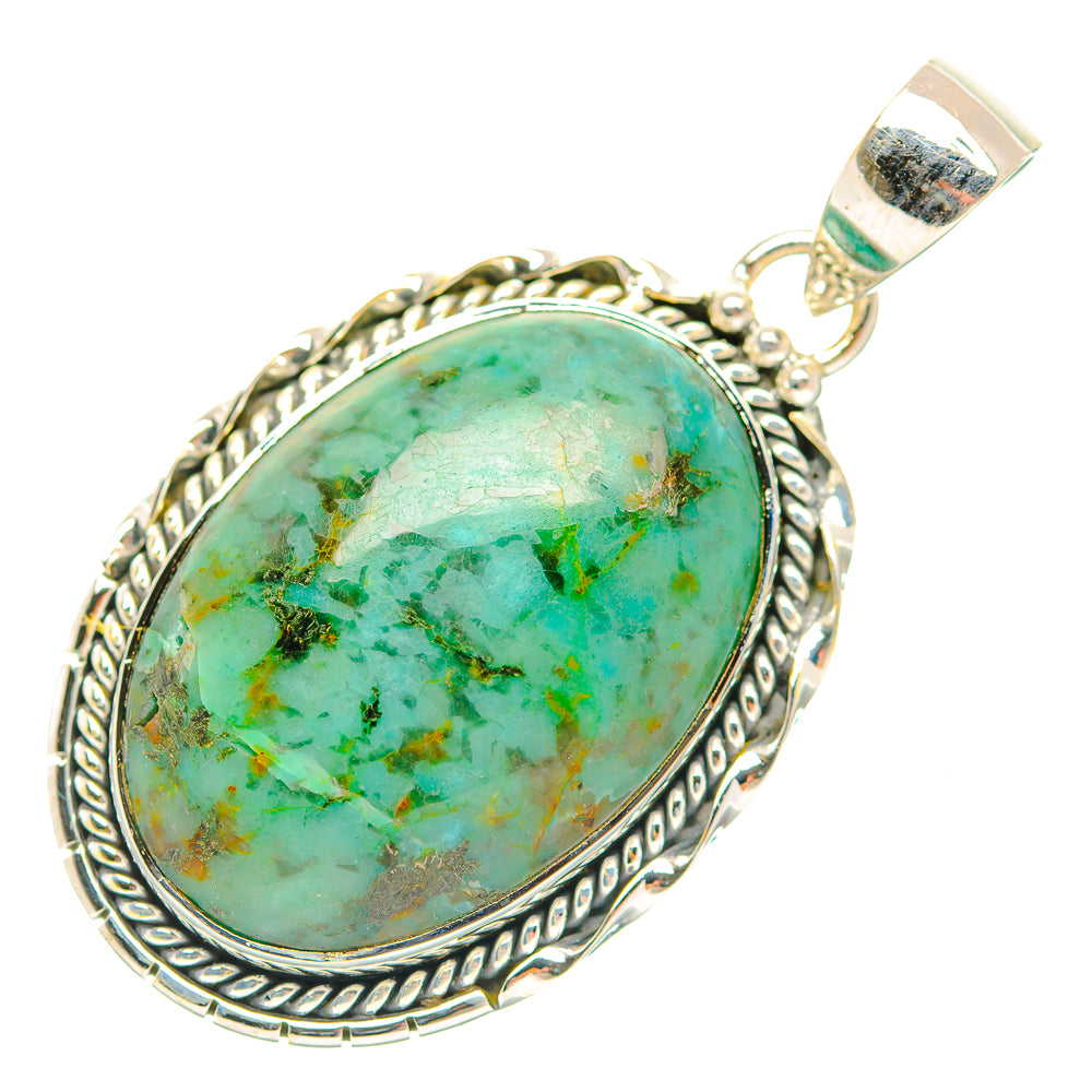 Chrysocolla Pendants handcrafted by Ana Silver Co - PD31959 - Photo 2