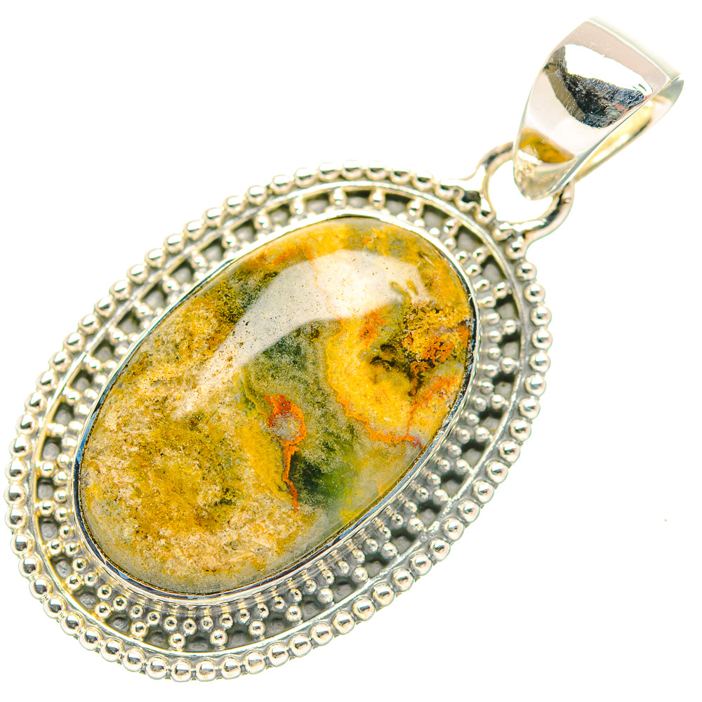 Ocean Jasper Pendants handcrafted by Ana Silver Co - PD31960 - Photo 2
