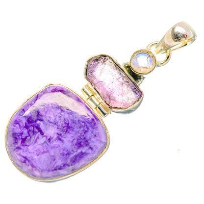 Charoite Pendants handcrafted by Ana Silver Co - PD31966 - Photo 2